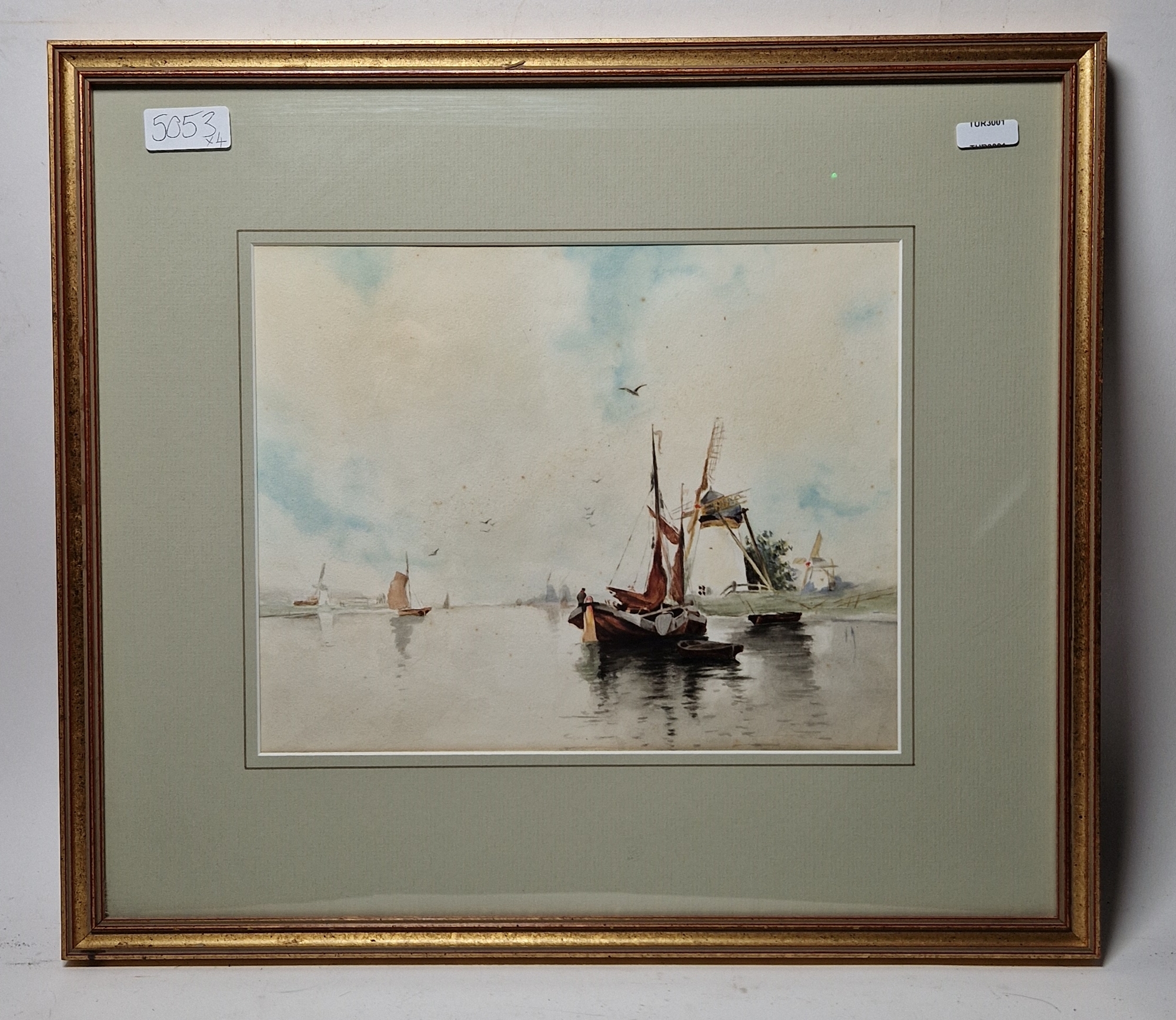 Late 19th/early 20th century Dutch school Watercolour Set of four watercolour drawings depicting - Image 6 of 14