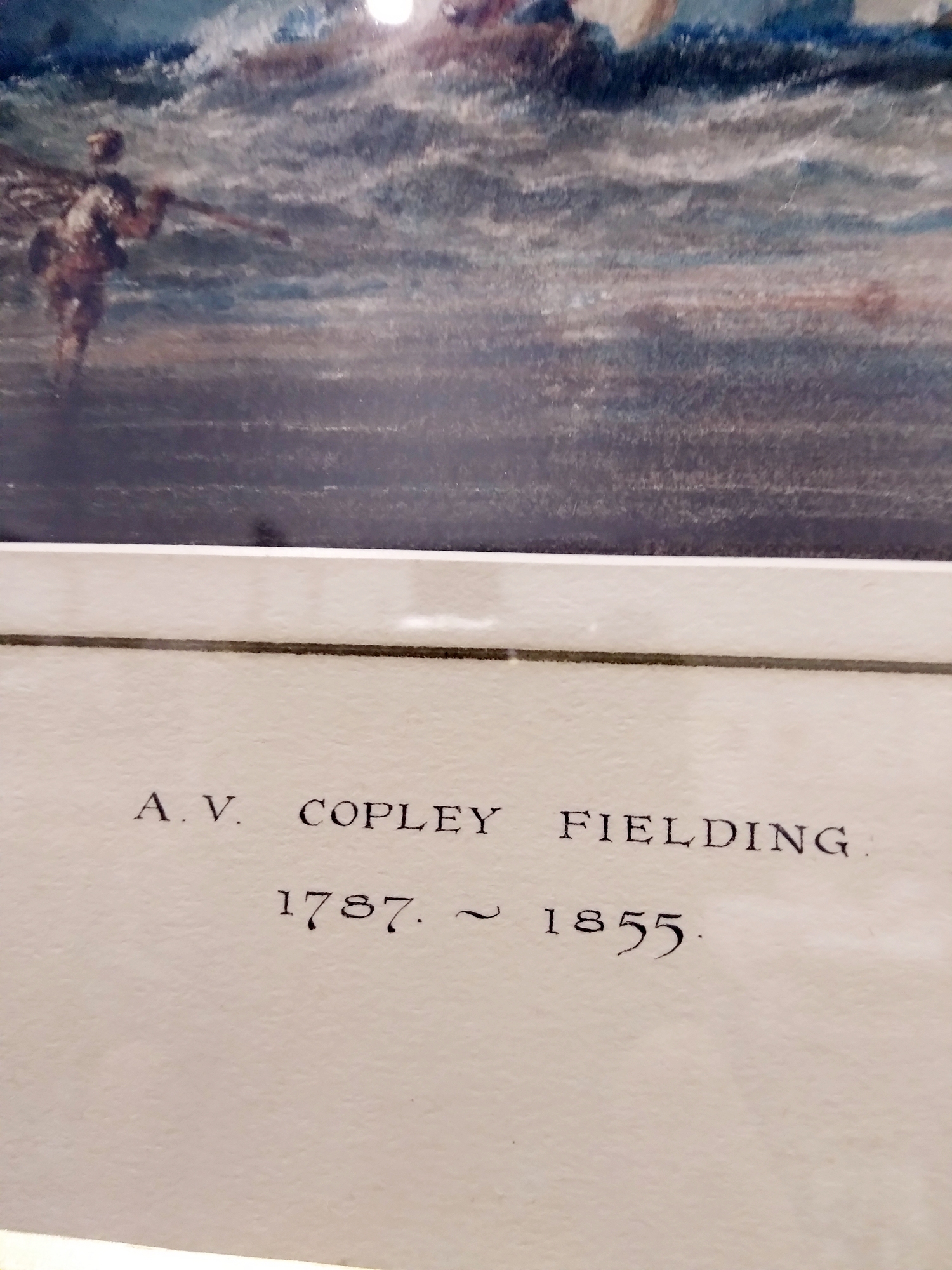 Anthony Vandyke Copley Fielding (1787-1855) Watercolour Coastal scene with boat in rough sea and - Bild 6 aus 9