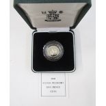 Silver proof Piedfort coins (5), 1989 £2 set of Bill and Claim of Rights, D-Day 50p commemorative,