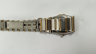 Lady's Omega Constellation wristwatch, gold and stainless steel, the circular dial with raised dot - Image 9 of 10