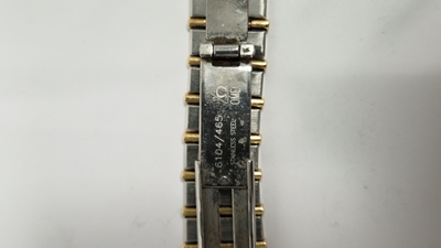 Lady's Omega Constellation wristwatch, gold and stainless steel, the circular dial with raised dot - Image 7 of 10