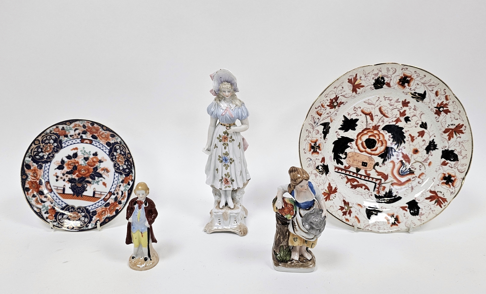 Collection of Staffordshire pottery including a group of copper lustre jugs, a two-handled loving - Image 2 of 6