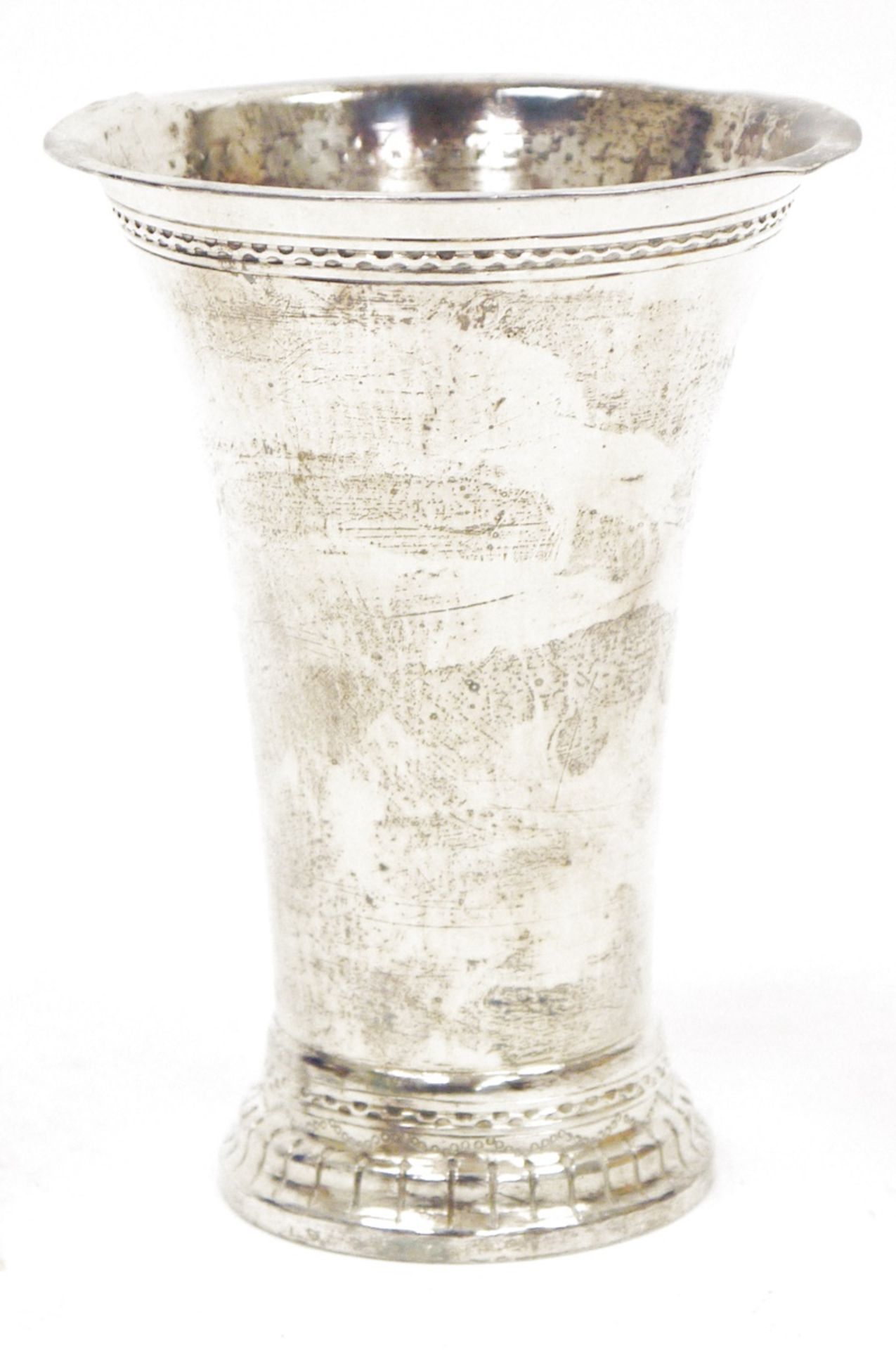 Early 20th century Arts & Crafts silver plated beaker by The Keswick School of Industrial Art,