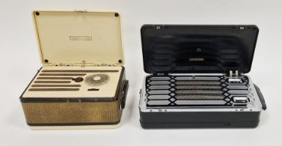 Marconi bakelite portable radio and another (2)