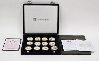 Westminster collection gilt cupro-nickel coins commemorating the diamond wedding photographic