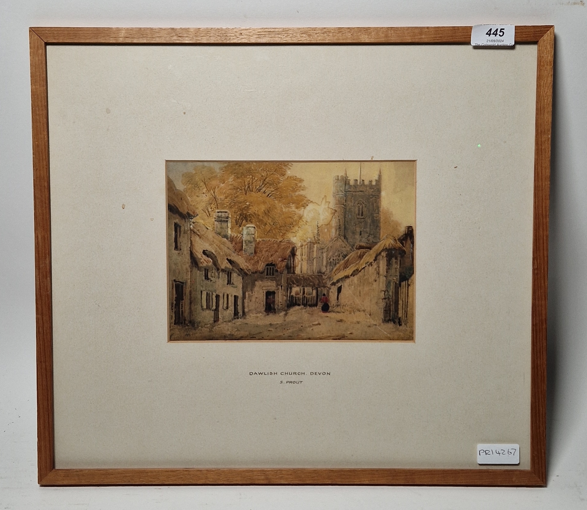 Attributed to Samuel Prout (1783-1852) Watercolour on paper Dawlish Church, Devon 21 cm x 15.5cm - Bild 5 aus 6