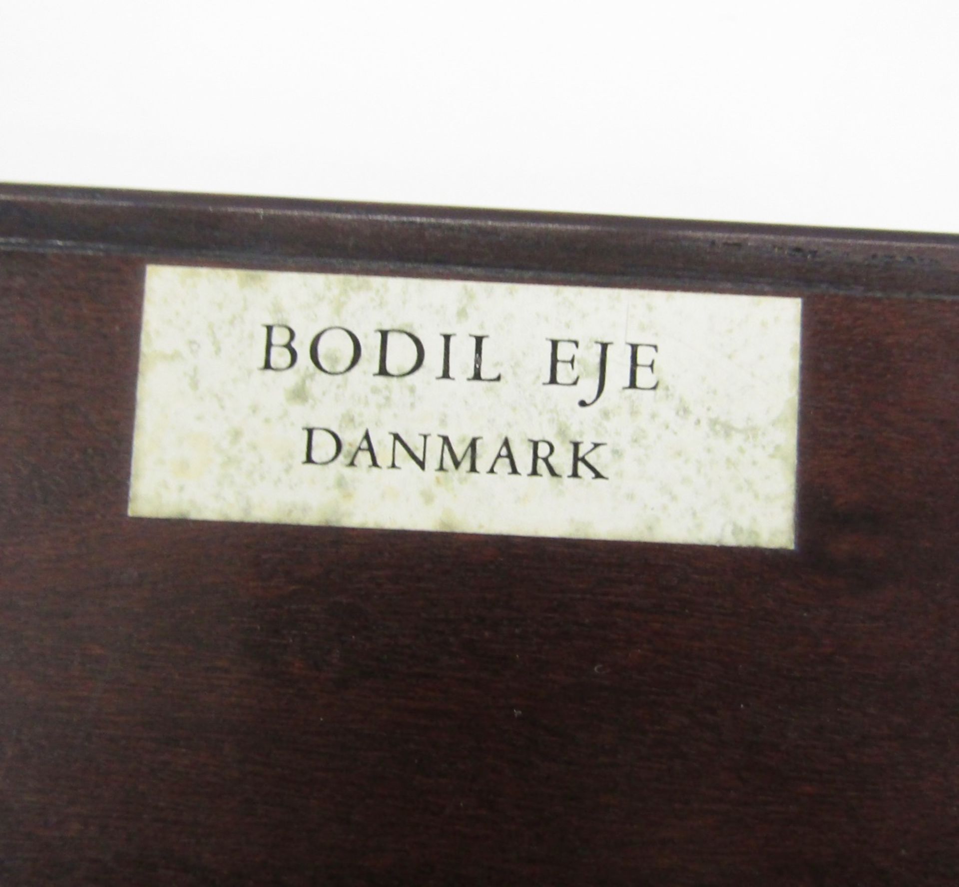 Alfred Klitgaard Danish rosewood and enamelled box, rectangular with gold, turquoise, blue and white - Image 3 of 7