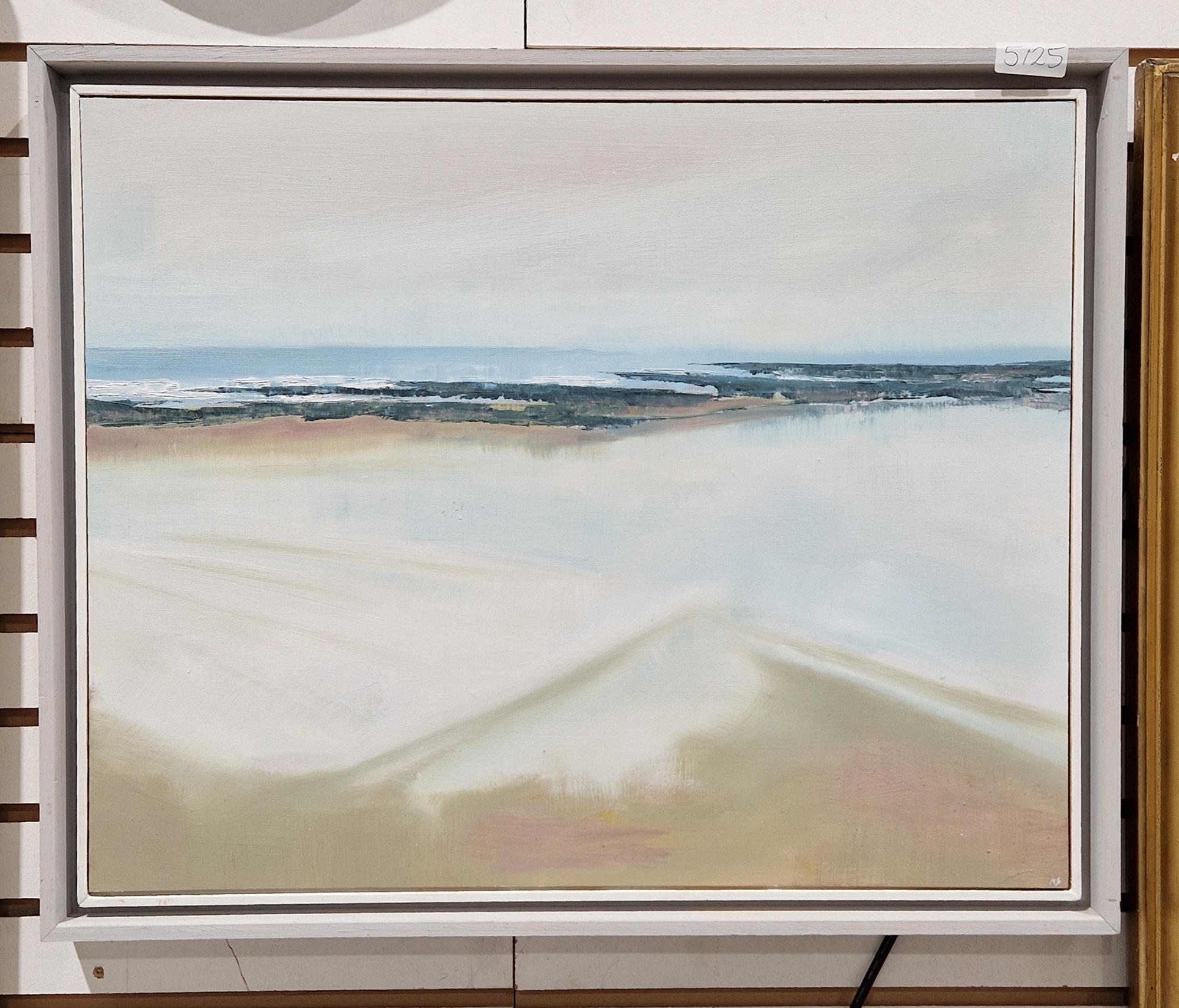 Angie Spence (20th century) Oil on panel "Winter Beach 2", initialled lower right, signed, titled - Bild 2 aus 3