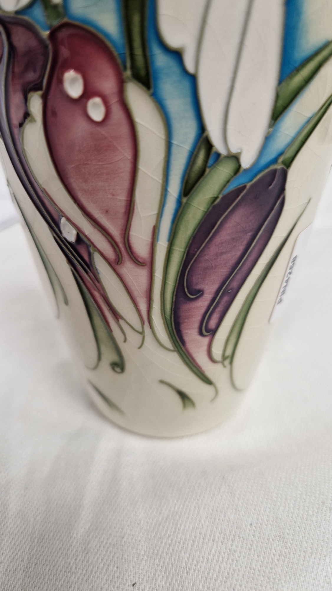 Moorcroft Snow Time pattern tapered baluster vase by Emma Bossons, printed and impressed marks, - Image 7 of 22