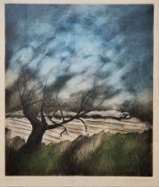 A. Maurell/Maursell? Etching and aquatint "Apple Tree", artist proof, indistinctly signed and titled