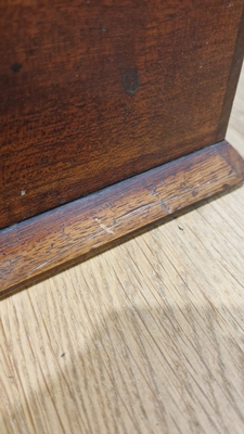 Edwardian marquetry inlaid fall-front stationery casket, the front with leather lined fold-out - Image 46 of 54