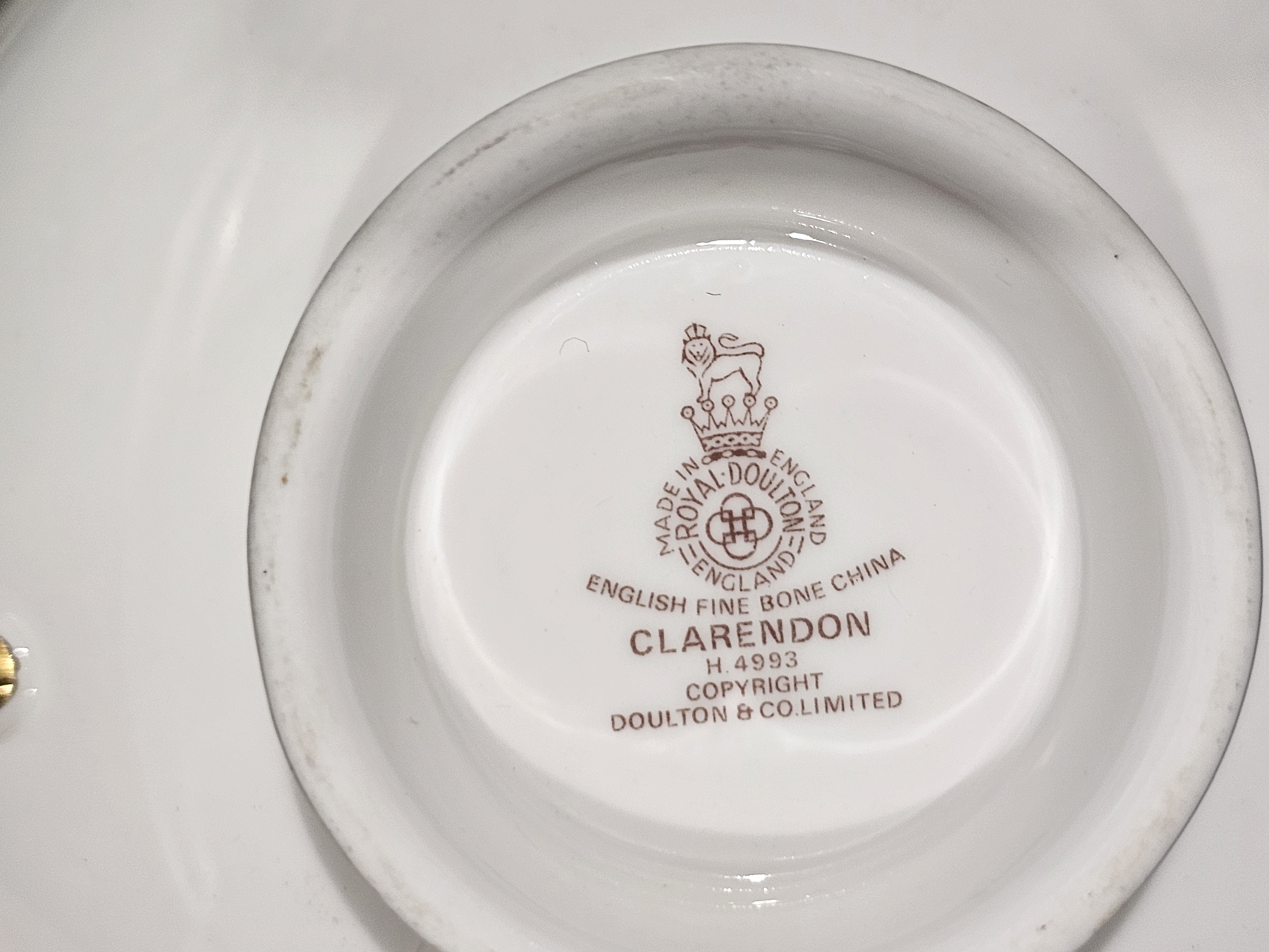 Royal Doulton bone china Clarendon pattern part dinner and breakfast service for approx. eight - Image 2 of 2