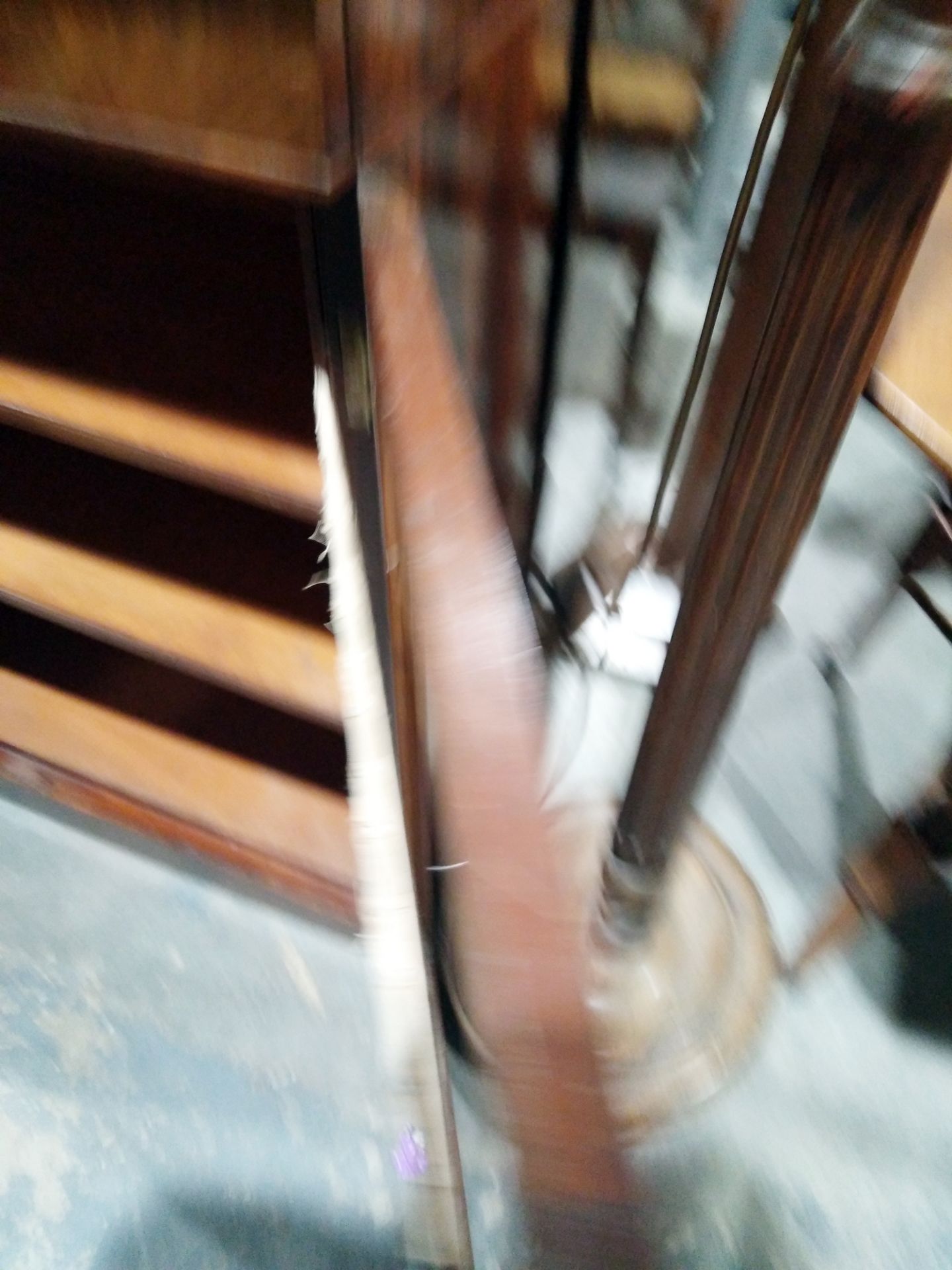 19th century mahogany small chiffonier with raised ledge back, one long drawer having brass drop - Image 3 of 3