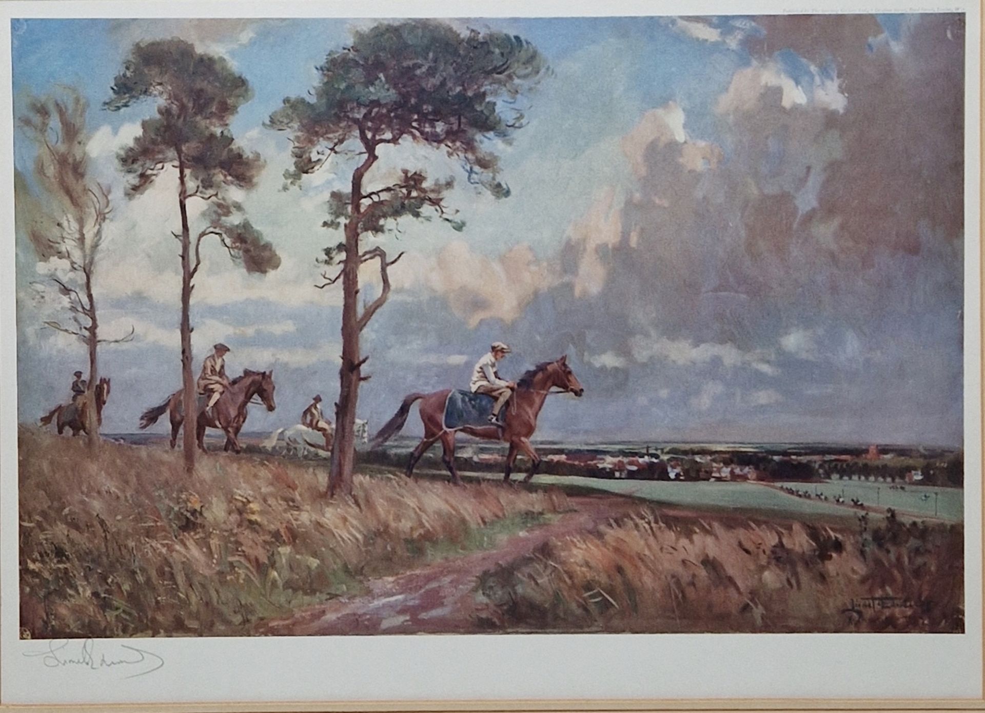After Lionel Edwards (1878-1966) Chromolithograph Four colour prints to Include "Epsom Races", - Image 3 of 6