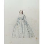 H. Jay Watercolour and pencil Pair, Portraits of a lady and gentleman, signed lower right, framed