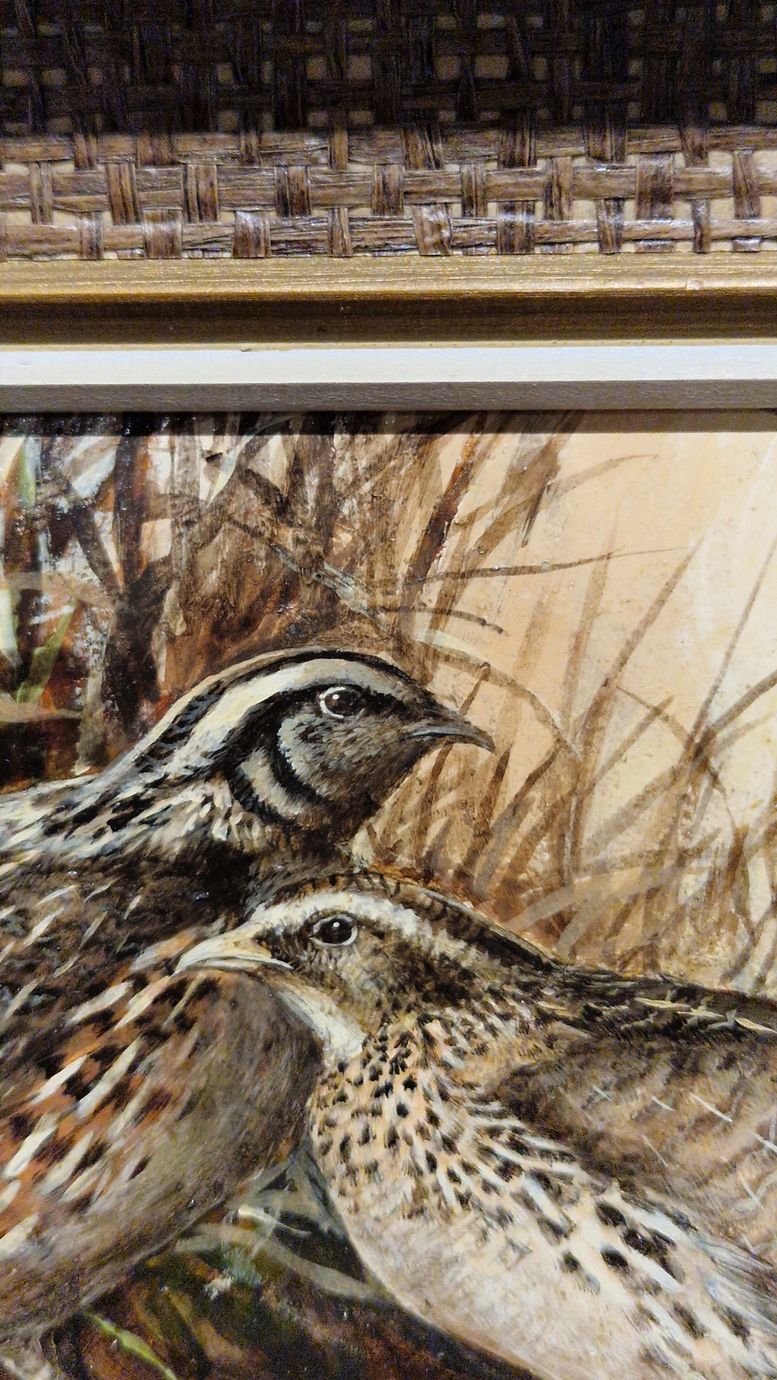 Ken Turner (1926) Oil on board Two quail amongst grasses, signed lower left, 14cm x 17.5cm - Bild 23 aus 28