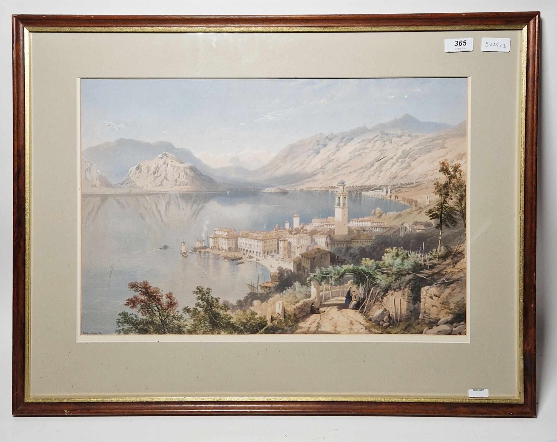 Two 19th century chromolithographs, comprising: a view of Cernobbio, Italy, marked Coventry Litho, - Image 3 of 4