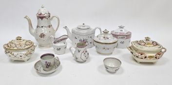 Collection of late 18th/early 19th century English pearlware porcelain and Chinese export