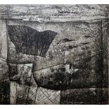 Peter Fox (British b.1952) Monotone etching "Landscape with copse", limited edition numbered 6/75,