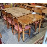 John Lewis French extending dining table with two additional leaves, 78cm high x 186cm long x 94cm
