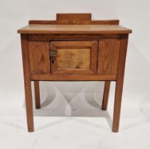 Small pine washstand with cupboard below, having single drawer, 70cm high x 65cm wide x 39cm deep
