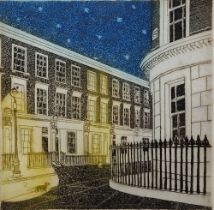 Lynette Turner (20th century) Etching and aquatint "A Night on the Tiles", limited edition