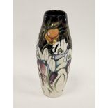 Moorcroft Snow Time pattern tapered baluster vase by Emma Bossons, printed and impressed marks,