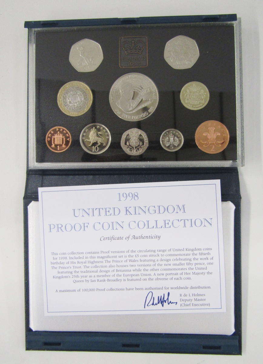 United Kingdom proof sets (5), 1996, 1997, 1998, 1999 and 2000. - Bild 3 aus 10