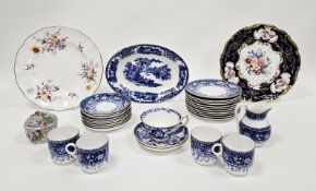 Group of English and continental porcelain and bone china including a Royal Crown Derby