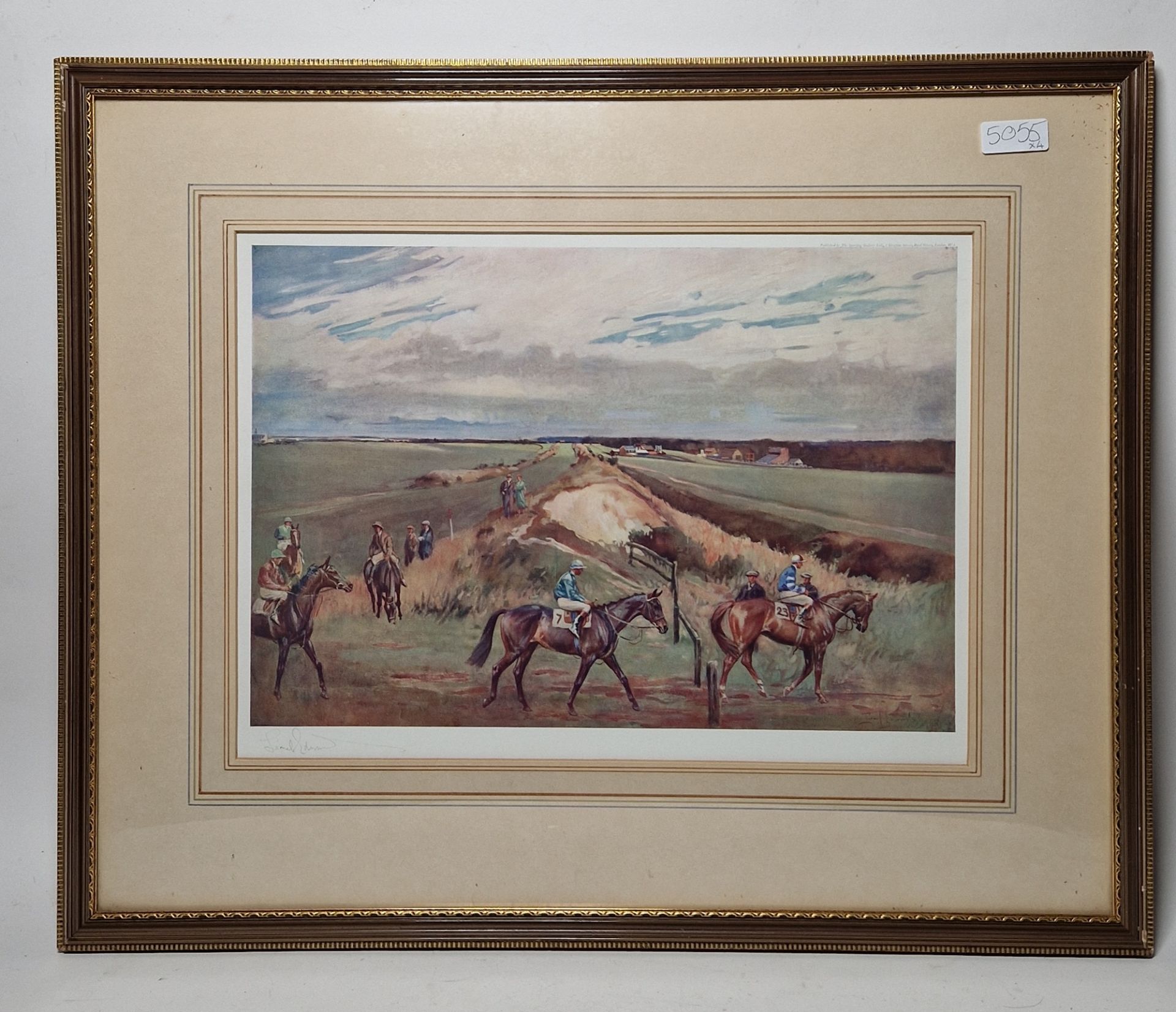 After Lionel Edwards (1878-1966) Chromolithograph Four colour prints to Include "Epsom Races", - Image 6 of 6