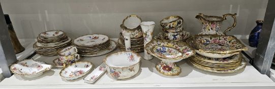 Hammersley & Co Dresden Sprays pattern part tea service, a later service similar and other wares,