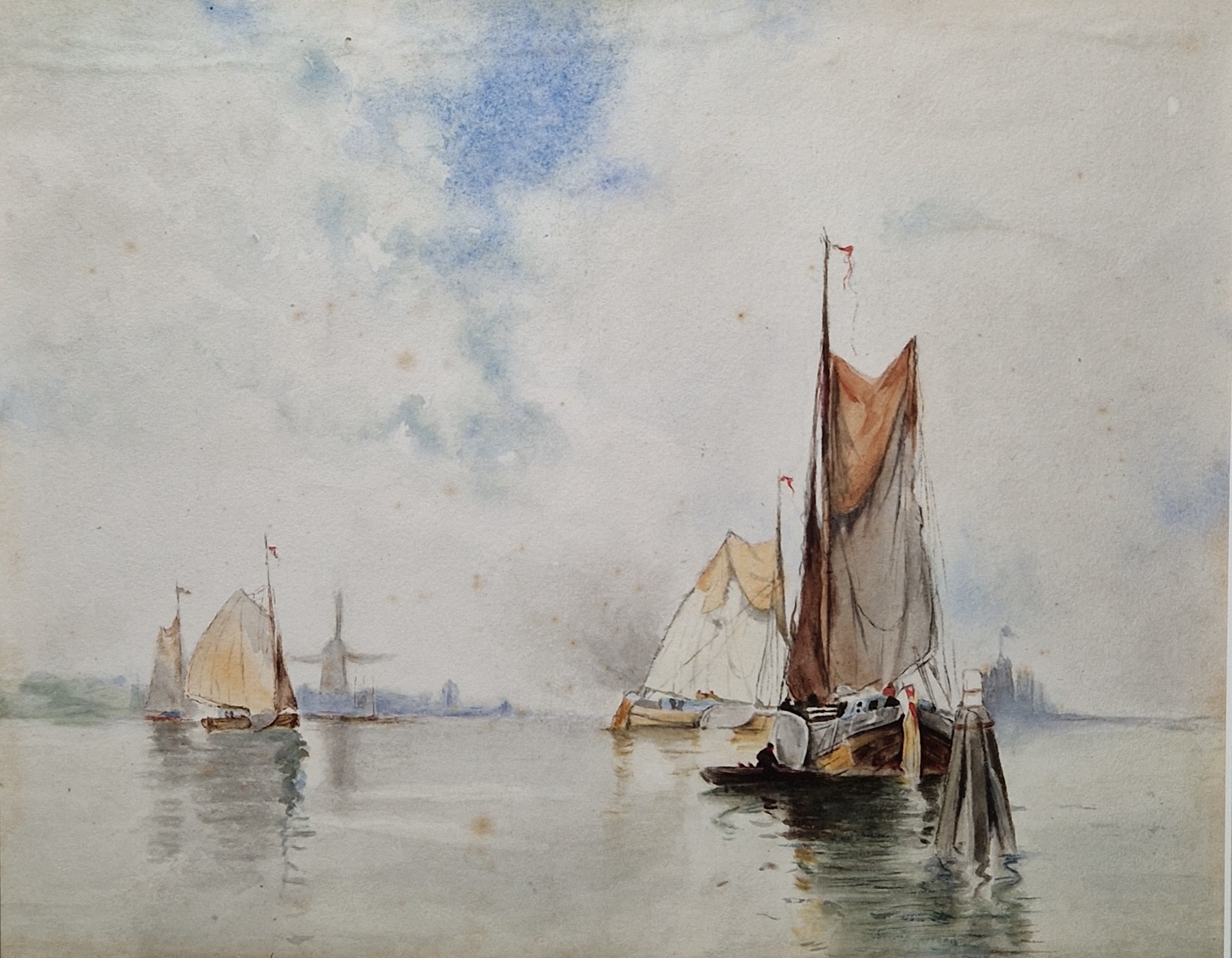 Late 19th/early 20th century Dutch school Watercolour Set of four watercolour drawings depicting - Image 12 of 14