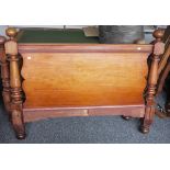 Mahogany double bedframe with mahogany head and foot board Condition Report Please see extra images.