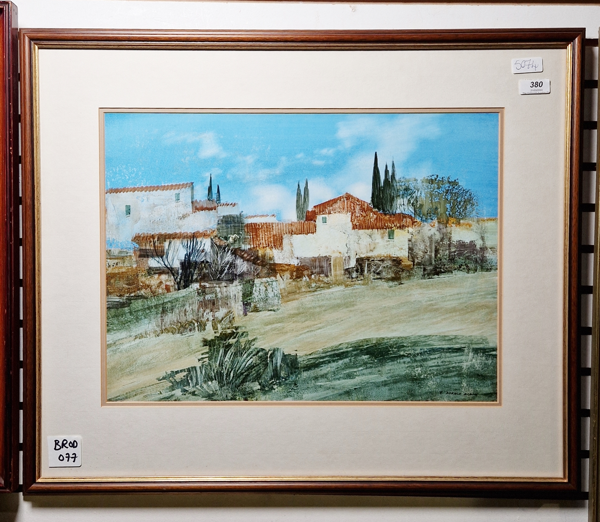 Frederick Donald Blake (1908-1997) Coloured inks and watercolour "End of the Village", view of a - Bild 5 aus 6