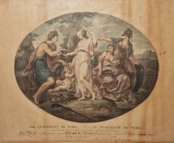 Franceso Bartolozzi (1727-1815) after Angelica Kauffman (1741-1807), coloured mezzotint, The