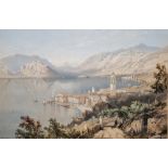 Two 19th century chromolithographs, comprising: a view of Cernobbio, Italy, marked Coventry Litho,