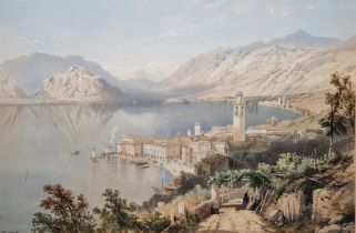 Two 19th century chromolithographs, comprising: a view of Cernobbio, Italy, marked Coventry Litho,