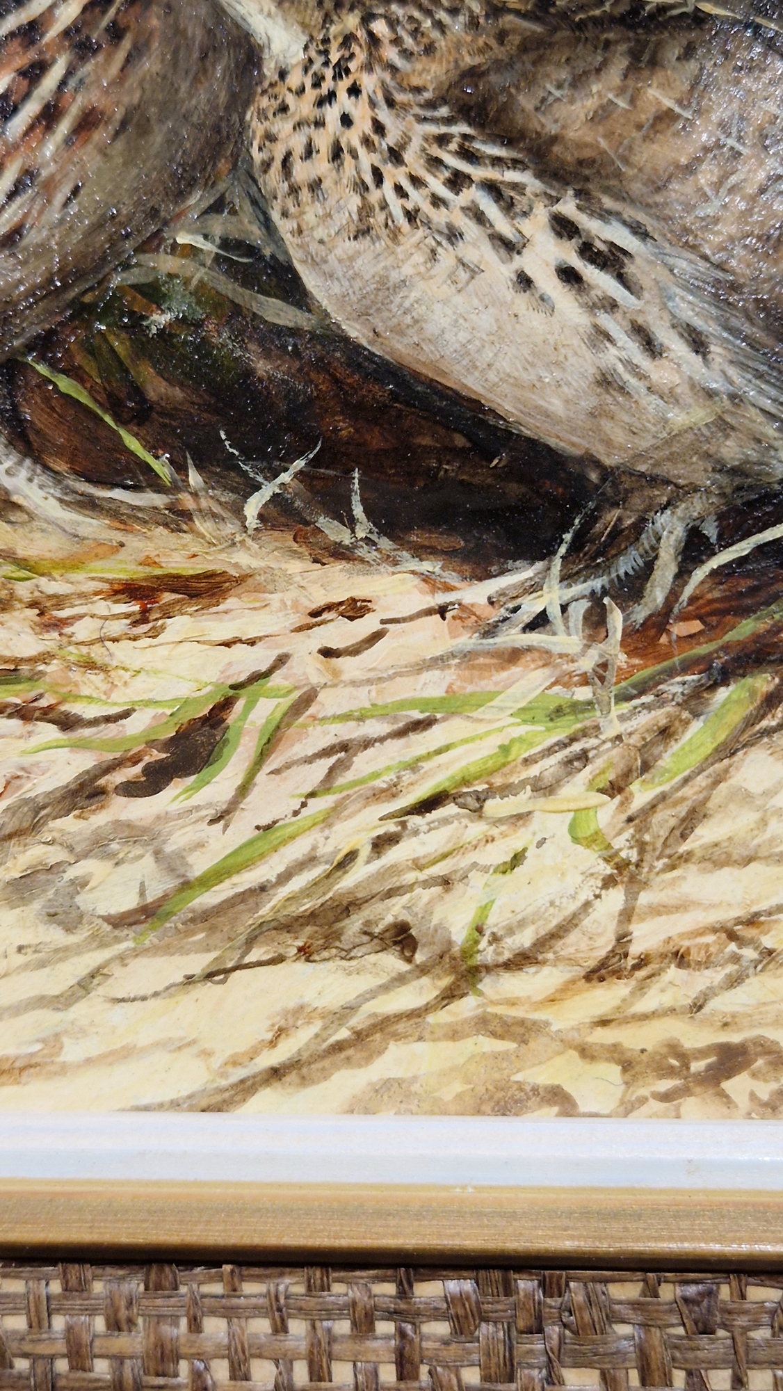 Ken Turner (1926) Oil on board Two quail amongst grasses, signed lower left, 14cm x 17.5cm - Bild 21 aus 28