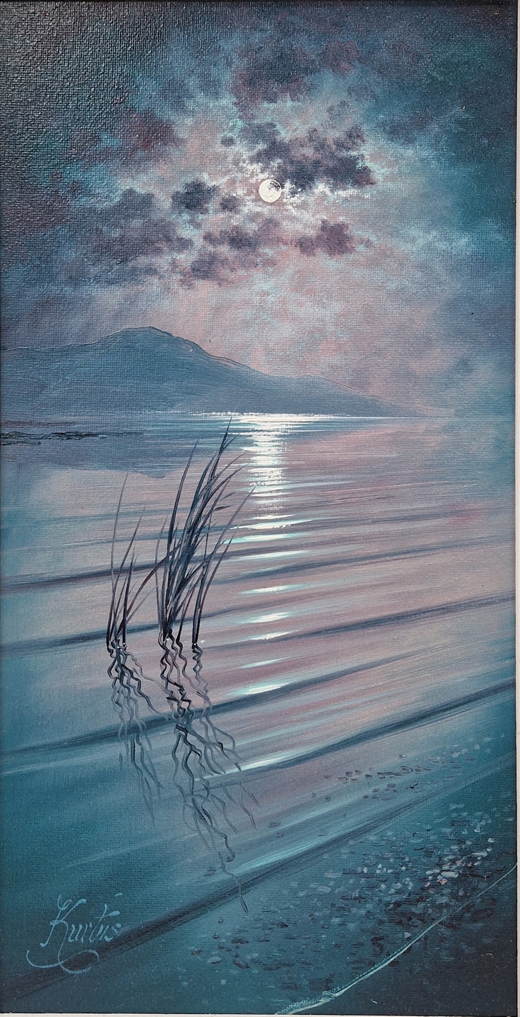 Andrew Grant Kurtis (British, b.1963) Pair oil on canvas "Moonlight Sparkle" and "Moonlight - Bild 3 aus 6