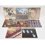 Collection of Beatles vinyl LPs including Meet the Beatles T2047, Please Please Me PMC1202, A Hard