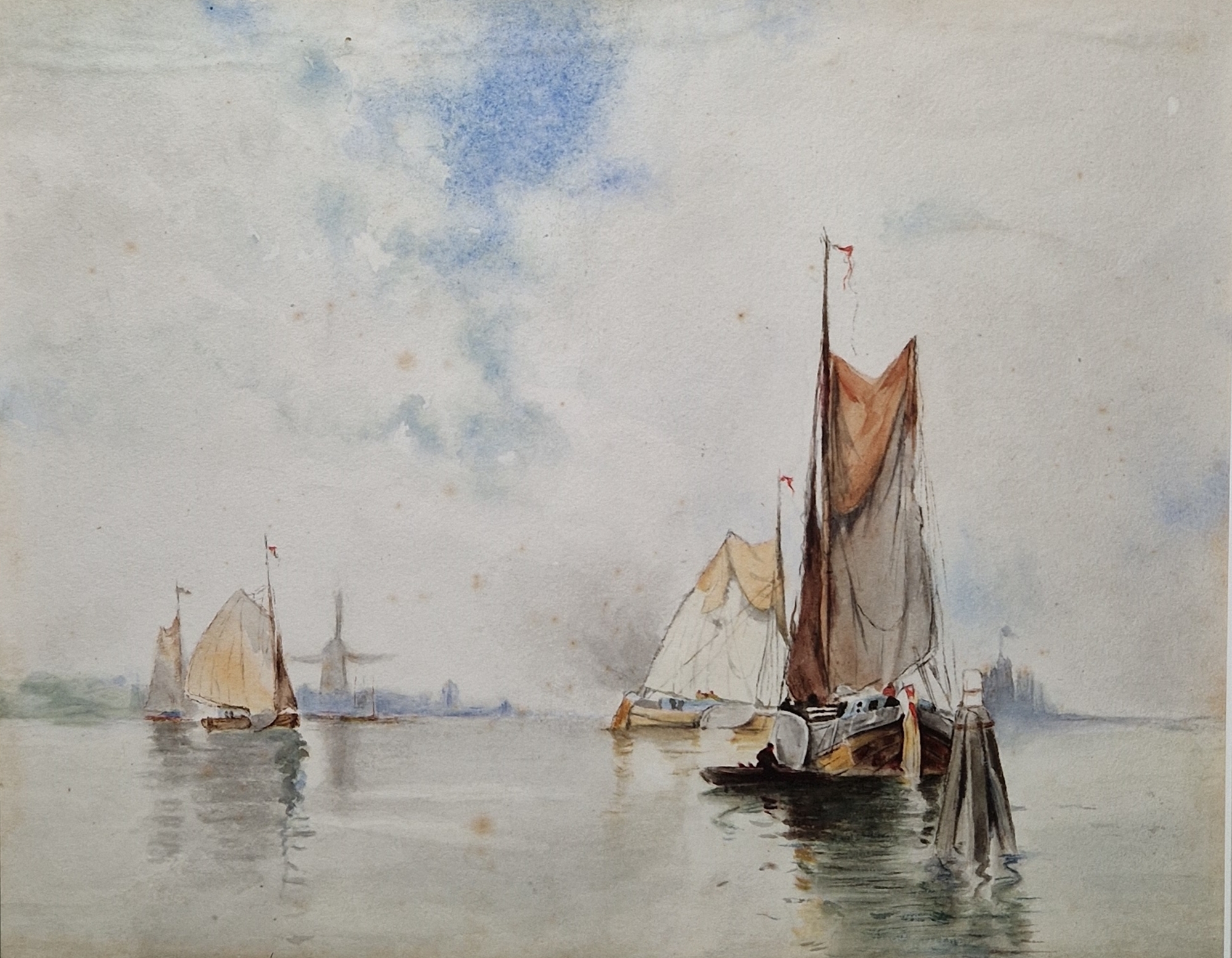 Late 19th/early 20th century Dutch school Watercolour Set of four watercolour drawings depicting - Image 5 of 14