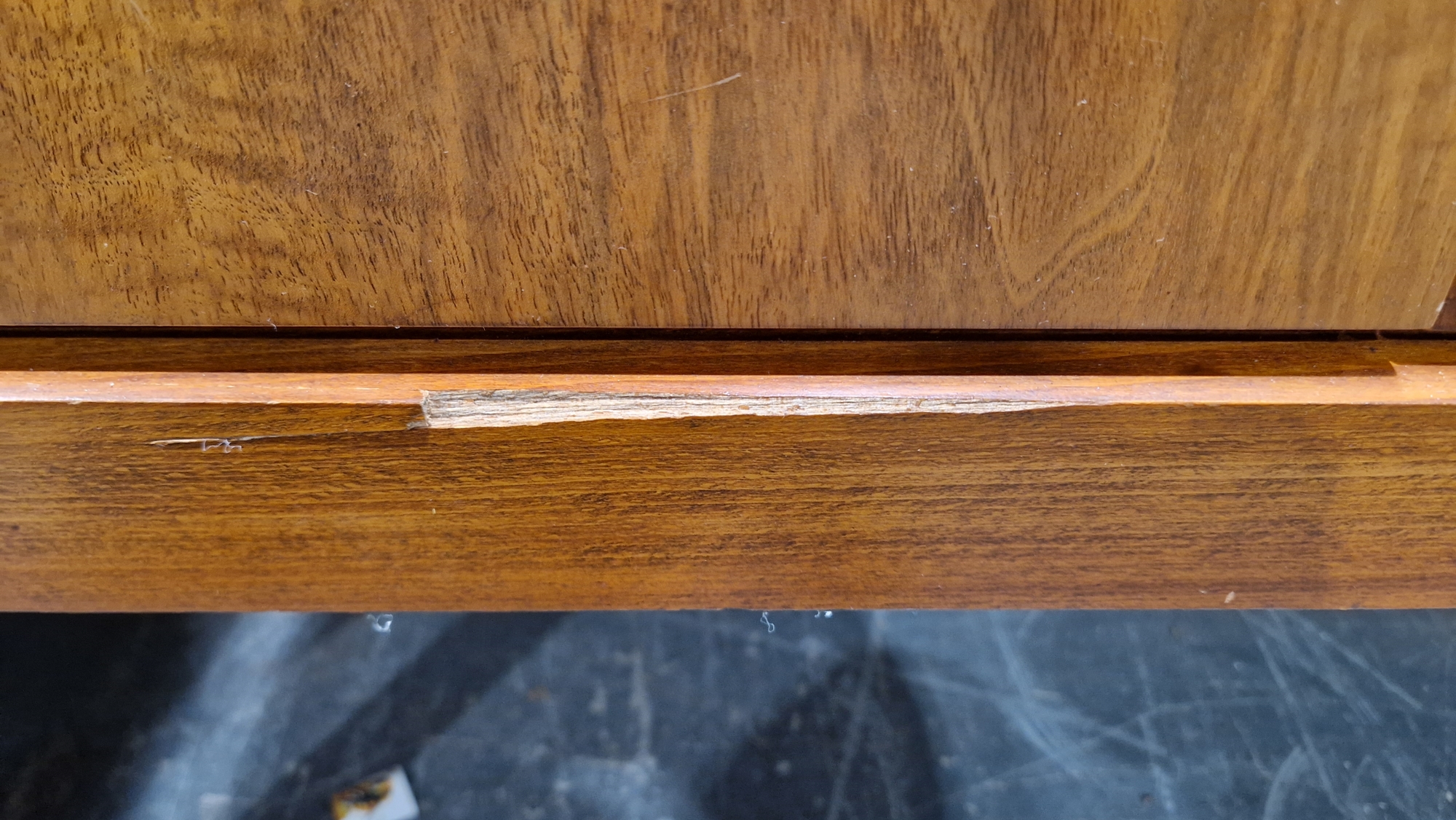 Gordon Russell of Broadway mid-century walnut sideboard, three central drawers flanked by two - Image 6 of 6