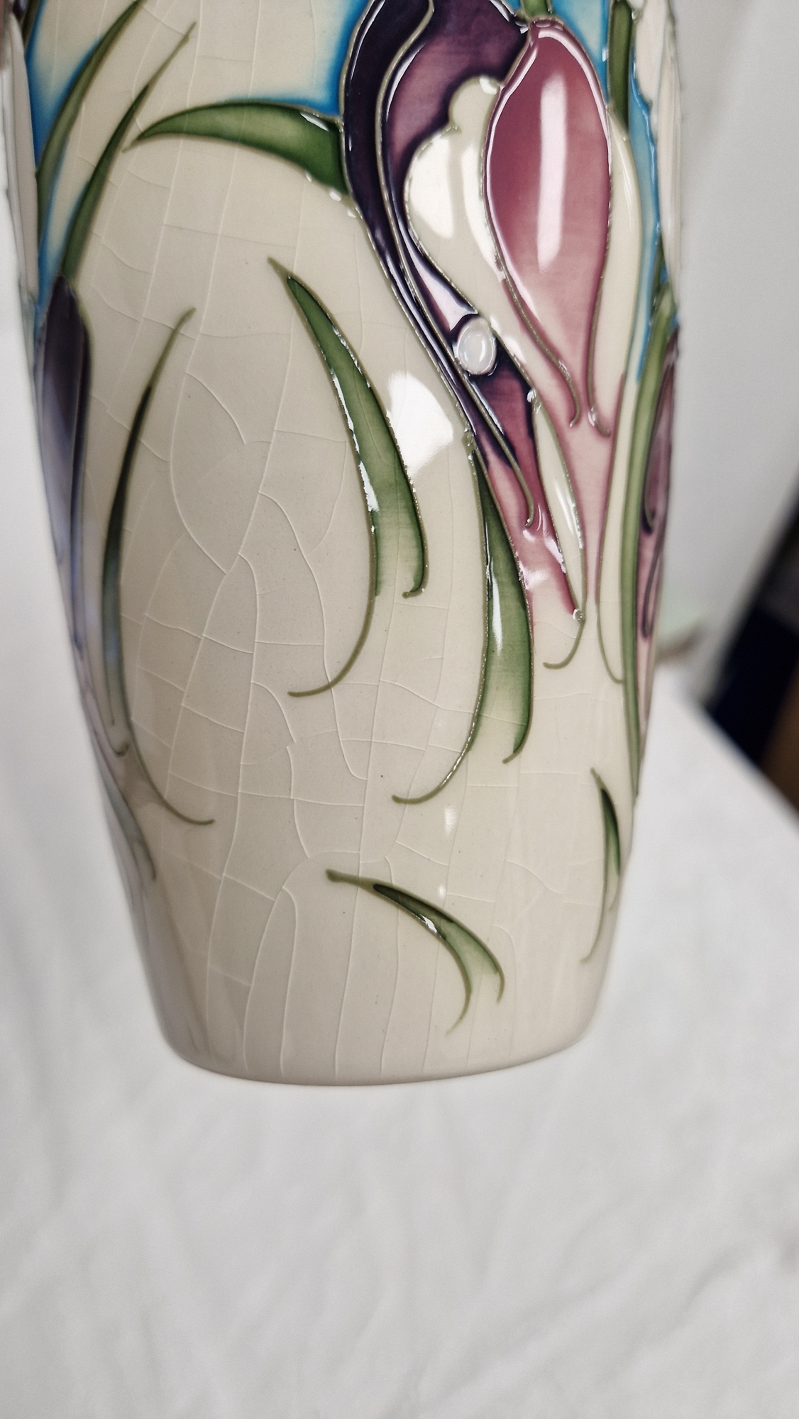 Moorcroft Snow Time pattern tapered baluster vase by Emma Bossons, printed and impressed marks, - Image 15 of 22