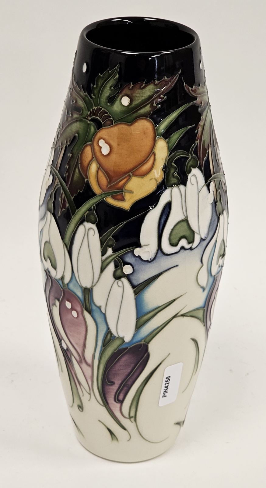 Moorcroft Snow Time pattern tapered baluster vase by Emma Bossons, printed and impressed marks, - Image 2 of 22