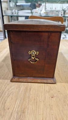 Edwardian marquetry inlaid fall-front stationery casket, the front with leather lined fold-out - Image 35 of 54