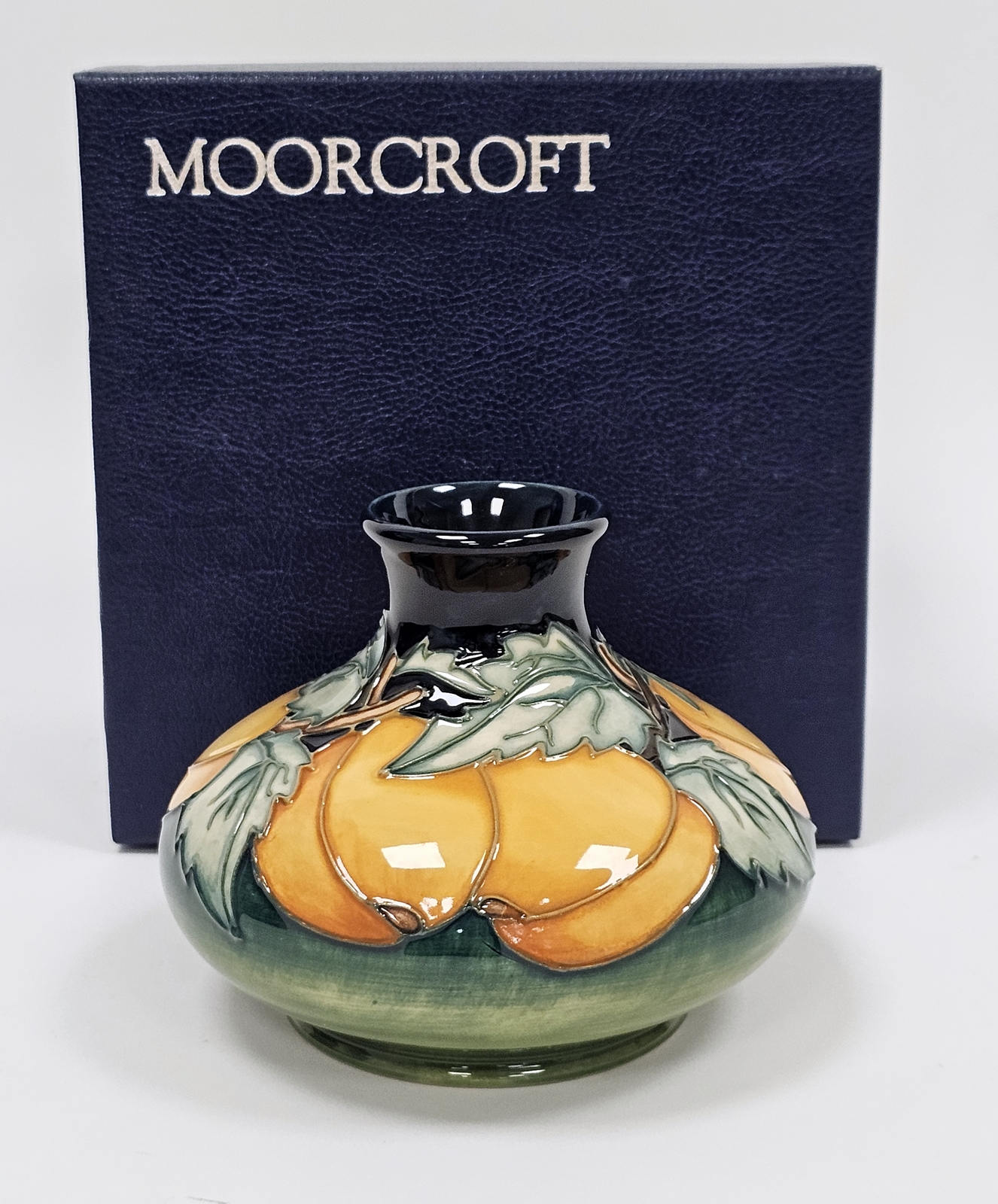 Contemporary Moorcroft vase, compressed squat globular form, printed and impressed marks, circa - Image 4 of 6