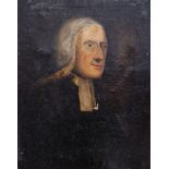 Late 18th/19th Century British School Oil on canvas Portrait of a gentleman, possibly John Wesley,