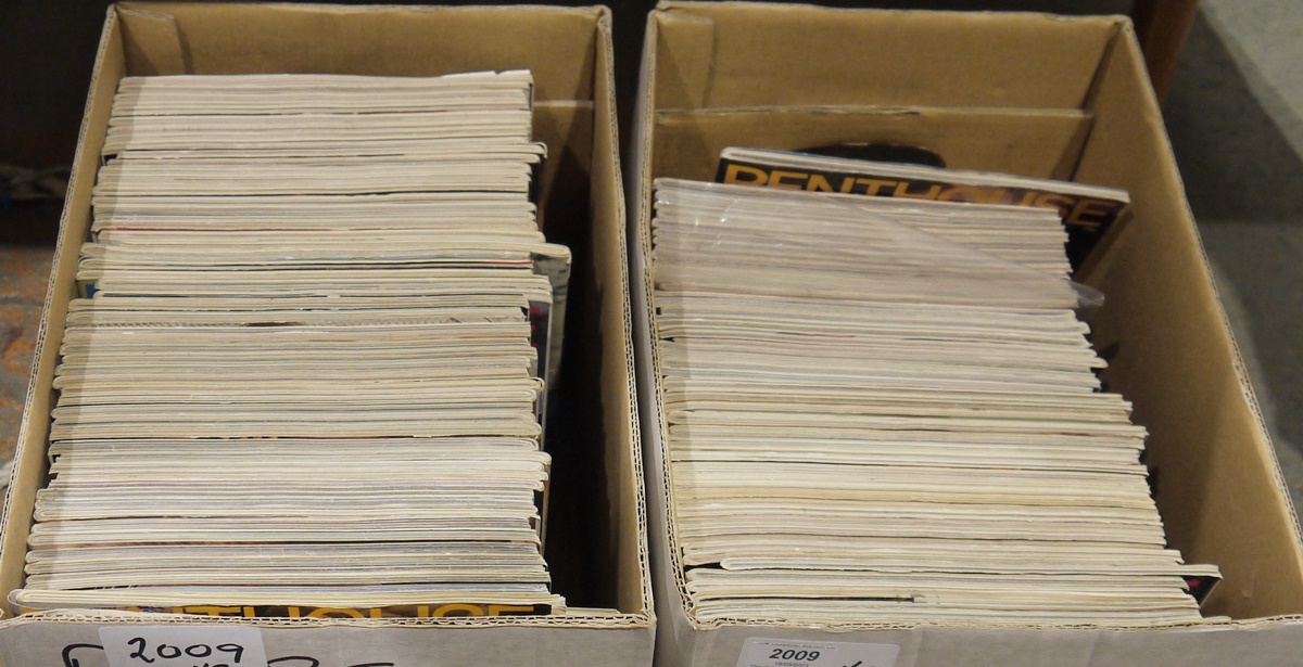 Large quantity of vintage Penthouse magazines dating from the early to mid 1970's (2 boxes) - Image 2 of 2