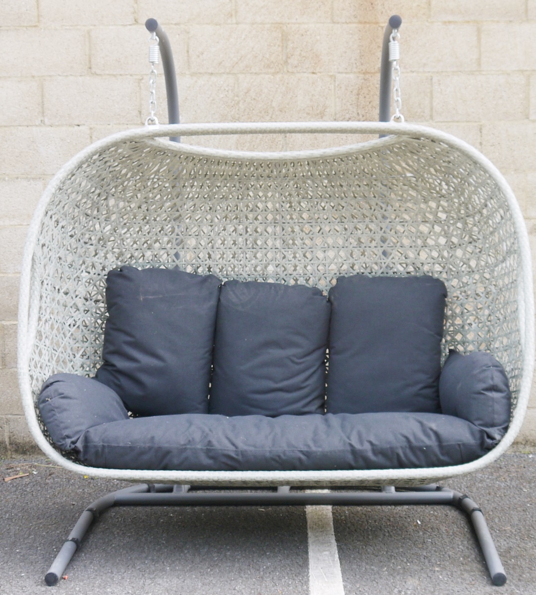 Bramblecrest three-seater cocoon garden swing seat