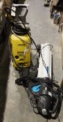 Karcher K3.99 pressure washer and an electric leaf blower (2)